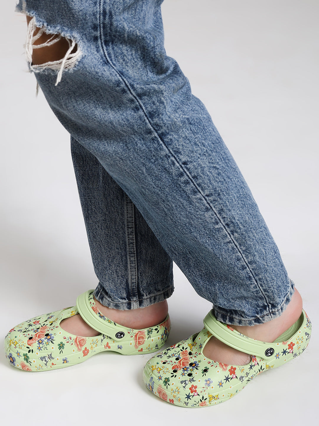Penguin Floral Green