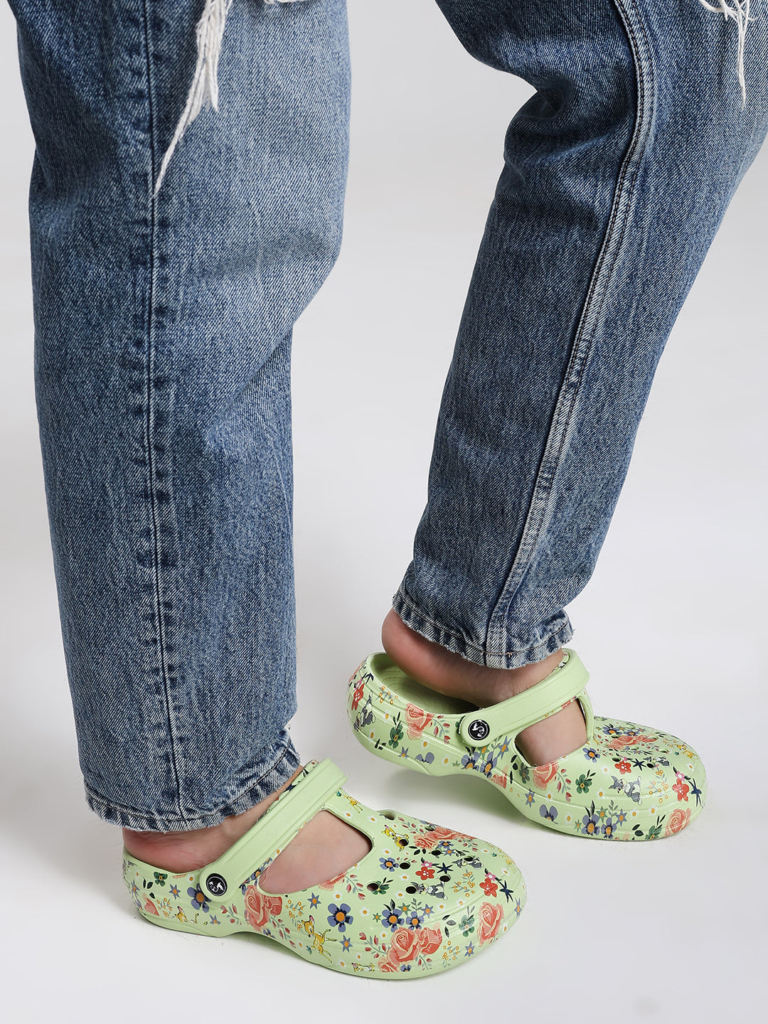 Penguin Floral Green