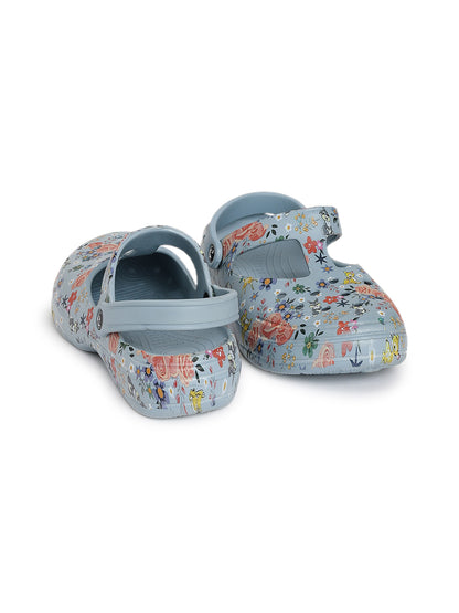 Penguin Floral Blue